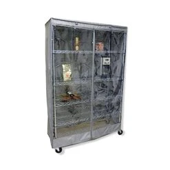 Storage Shelving Unit Cover, Fits Racks 48" Wx18 Dx72 H One Side See Through Panel (Cover Only)