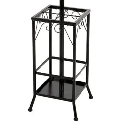 Yaheetech Al Scrolled Hall Tree And Umbrella Stand 73" Tall In Black Finish 10 Yaheetech Al Scrolled Hall Tree And Umbrella Stand 73" Tall In Black Finish -Songmics Furniture Shop 41d5Nz1v41L