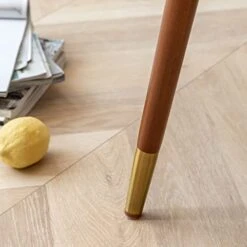 LUNLING Mid Century Modern Dining Chairs Orange Faux Leather Upholstered Chair With Walnut Wood Frame For Kitchen Dining Living Room Chairs(Orange 1PCS) 12 LUNLING Mid Century Modern Dining Chairs Orange Faux Leather Upholstered Chair With Walnut Wood Frame For Kitchen Dining Living Room Chairs(Orange 1PCS) -Songmics Furniture Shop 41dCPvdinkL