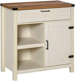 HOMCOM Farmhouse Sideboard Buffet Cabinet, Rustic Barn Door Kitchen Cabinet, Accent Cabinet With Storage For Living Room 10 HOMCOM Farmhouse Sideboard Buffet Cabinet, Rustic Barn Door Kitchen Cabinet, Accent Cabinet With Storage For Living Room -Songmics Furniture Shop 41dPFPZyuML. AC