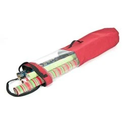 [Gift Wrapping Paper Storage Containers] - Holds 12 (40-Inch) Rolls | Fits Underbed Or In Closets | Clear Window For Quickly Viewing Contents And Gift Wrap Accessories