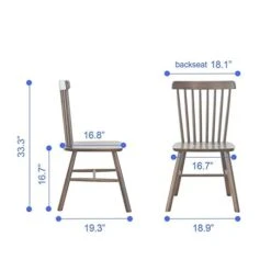 Livinia 3-Piece Dining Room Table Set, Canberra 28.3" Table (Walnut) Toto Chair (Walnut) Set -Songmics Furniture Shop 41dQgxLHAcL