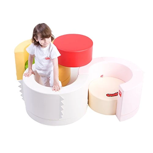 Design Skin Tunnel Sofa, Light Pink/Yellow 2 Design Skin Tunnel Sofa, Light Pink/Yellow - Image 2