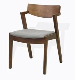 Set Of 5 Dining Kitchen Rectangular Table And 4 Tracy Armchairs Solid Wood W/Padded Seat Medium Brown Finish 5 Set Of 5 Dining Kitchen Rectangular Table And 4 Tracy Armchairs Solid Wood W/Padded Seat Medium Brown Finish -Songmics Furniture Shop 41drKab6LzL