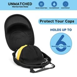 MOSLA Hat Case For Baseball Caps,Hat Carrier Travel Case Ball Cap Carrier Hat Box Organizer Carry On Hat Bag Backpack With Adjustable Shoulder Strap -Songmics Furniture Shop 41dxQ1LfHpL