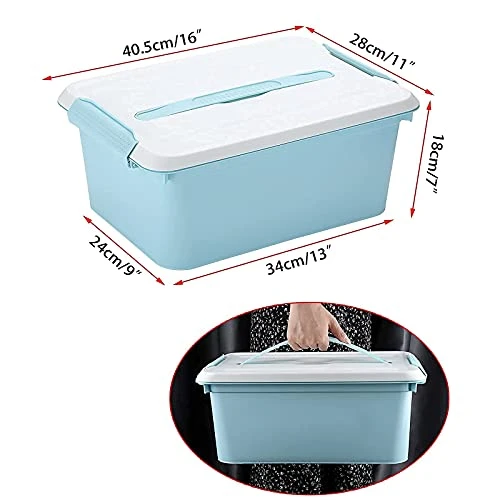 JUXYES Latchmate Stack Carry Storage Box With Divided Tray, Large Art Craft Supply Stackable Storage Container Bin With Handle Lid Latching Storage Container For School & Office Supplies 3 JUXYES Latchmate Stack Carry Storage Box With Divided Tray, Large Art Craft Supply Stackable Storage Container Bin With Handle Lid Latching Storage Container For School & Office Supplies - Image 3