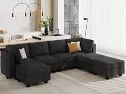 Belffin Large Modular Sectional Sofa U Shaped Couch Set With Storage Convertible Large Couch U Shape Set Reversible Chaise Dark Grey 22 Belffin Large Modular Sectional Sofa U Shaped Couch Set With Storage Convertible Large Couch U Shape Set Reversible Chaise Dark Grey -Songmics Furniture Shop 41eHhyTvd2L. AC