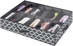 Under Bed Shoe Storage Organizer,Closet Shoes Storage Boxes Bin Container (2 Pack Fits 24 Pairs) With Clear Cover And Reinforced Handle For Sneakers,Clothes, Toys, Gray With Printing 17 Under Bed Shoe Storage Organizer,Closet Shoes Storage Boxes Bin Container (2 Pack Fits 24 Pairs) With Clear Cover And Reinforced Handle For Sneakers,Clothes, Toys, Gray With Printing -Songmics Furniture Shop 41eK3j5TSHL. AC