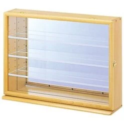Nakabayashi Co., Ltd. Collection Case Wide - Clear Type Natural Wood