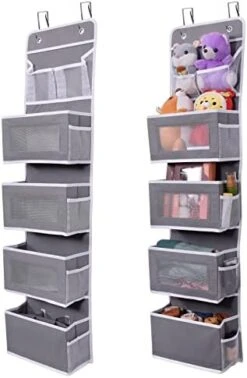 Aeeteek 1 Pack Hanging Closet Organizer 5-Shelf Over The Door Shoe Organizer Wall Mount Storage Bag Containers 49.2 * 13 * 5.5 Inches Large Capacity Collapsible Shelves Drawers (Black) 17 Aeeteek 1 Pack Hanging Closet Organizer 5-Shelf Over The Door Shoe Organizer Wall Mount Storage Bag Containers 49.2 * 13 * 5.5 Inches Large Capacity Collapsible Shelves Drawers (Black) -Songmics Furniture Shop 41eVNHiM24L. AC