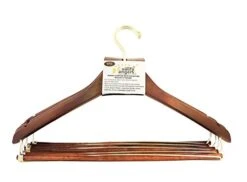 Quality Hangers Wooden Hangers Beautiful Sturdy Suit Curved Hangers Great For Travelers Heavy Duty Coat Hanger With Locking Bar Gold Hooks (5 Pack) -Songmics Furniture Shop 41eXs9qhODL