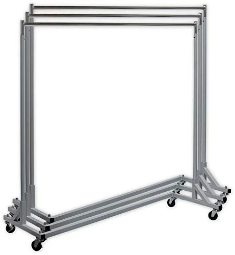 Simple Houseware Industrial Grade Z-Base Garment Rack, 400lb Load With 62in Extra Long Bar 3 Simple Houseware Industrial Grade Z-Base Garment Rack, 400lb Load With 62in Extra Long Bar - Image 3