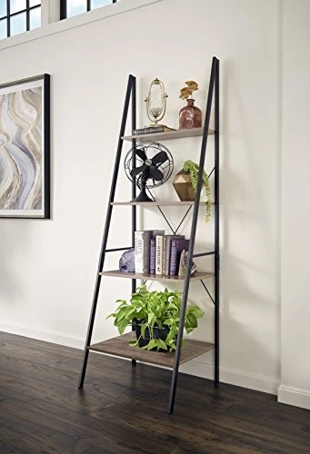 ClosetMaid 1316 4-Tier Wood Ladder Shelf Bookcase, Gray 2 ClosetMaid 1316 4-Tier Wood Ladder Shelf Bookcase, Gray - Image 2