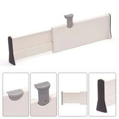 TENABORT Set Of 8 Adjustable Drawer Dividers Organizer Separators Plastic Dresser Organizer For Bedroom, Bathroom, Closet, Office Desk, Kitchen Storage 9 TENABORT Set Of 8 Adjustable Drawer Dividers Organizer Separators Plastic Dresser Organizer For Bedroom, Bathroom, Closet, Office Desk, Kitchen Storage -Songmics Furniture Shop 41eiHwQhc3L