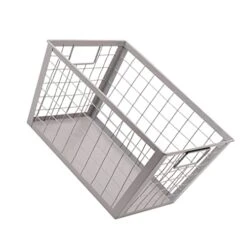 Veemoon Pantry Storage Baskets Storage Basket Magazine Storage Box Magazine Organizer Basket Storage Case Hanging Basket Grey Iron Desk Pantry Baskets