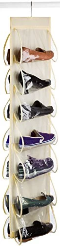Hanging Shoe Organizer - 14 Pockets - The Clear Pockets Will Protect Your Shoes, Handbags Or Purse And Enable You To Find Them Easily. Hang It In A Closet To Keep Your Closets Neat And Organized.