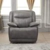 Betsy Furniture Bonded Leather Reclining Sofa Couch Set Living Room Set 8006 (Grey, Glider Chair)