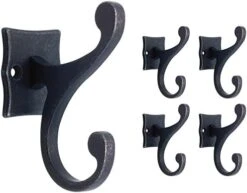 Franklin Brass Double Scroll Hook Assembly Wall Hooks 5-Pack, Gunmetal, FBSCRH5-TDG-C -Songmics Furniture Shop 41eogcJqK7L. AC