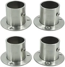 Stainless Steel Closet Wardrobe Rod Holder Socket End Support Bracket Flange For 32mm (Set Of 4) -Songmics Furniture Shop 41epXJOapOL. AC