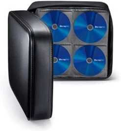 SANWA 160 Capacity CD Case, Large CD Sleeves, Portable DVD VCD Storage Box, Portable Zipper Bag, EVA Protective Blu-ray Wallet With Handle, For Car, Home, Office, Games Disc, Audio Music, Black -Songmics Furniture Shop 41f6oD3iHDL. AC