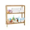 Bamboo Shelf Bathroom 3-Tier Storage Shelves Stand Rack Multifunctional Shelving For Bedroom Kitchen Living Room