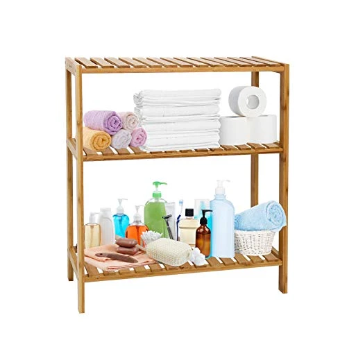 Bamboo Shelf Bathroom 3-Tier Storage Shelves Stand Rack Multifunctional Shelving For Bedroom Kitchen Living Room 1 Bamboo Shelf Bathroom 3-Tier Storage Shelves Stand Rack Multifunctional Shelving For Bedroom Kitchen Living Room