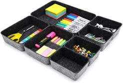 Welaxy Drawer Organizers Bins Felt Storage Bin Office Organizer Shallow Small Desk Organizer Trays Draw Dividers 7-piece (Turquoise) 22 Welaxy Drawer Organizers Bins Felt Storage Bin Office Organizer Shallow Small Desk Organizer Trays Draw Dividers 7-piece (Turquoise) -Songmics Furniture Shop 41fF4uvIC9L. AC