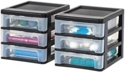IRIS USA Small Desktop Stacking Drawer, 6-Pack, Sliding Plastic Drawer Storage Container For Stationery Art Craft Supplies Fabric Tools Kitchen Pantry Office And Garage Organization, Black 24 IRIS USA Small Desktop Stacking Drawer, 6-Pack, Sliding Plastic Drawer Storage Container For Stationery Art Craft Supplies Fabric Tools Kitchen Pantry Office And Garage Organization, Black -Songmics Furniture Shop 41fHBHWt3DL. AC
