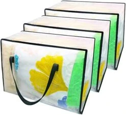 AMJ 3-Pack Clear Clothes Storage Bag With Reinforced Handle, Foldable Heavy-Duty Tote For Space Saving, Vinyl Storage Bag For Comforter, Blanket, Bedding, Duvet, Moving Totes (Clear) 15 AMJ 3-Pack Clear Clothes Storage Bag With Reinforced Handle, Foldable Heavy-Duty Tote For Space Saving, Vinyl Storage Bag For Comforter, Blanket, Bedding, Duvet, Moving Totes (Clear) -Songmics Furniture Shop 41fHzq1XgPL. AC