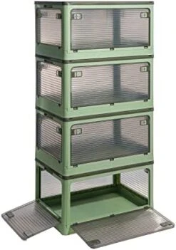 SummerRay Folding Storage Bins With Wheels Stackable Plastic Closet White 18Gal 2pcs 21 SummerRay Folding Storage Bins With Wheels Stackable Plastic Closet White 18Gal 2pcs -Songmics Furniture Shop 41fTjOxjAHL. AC