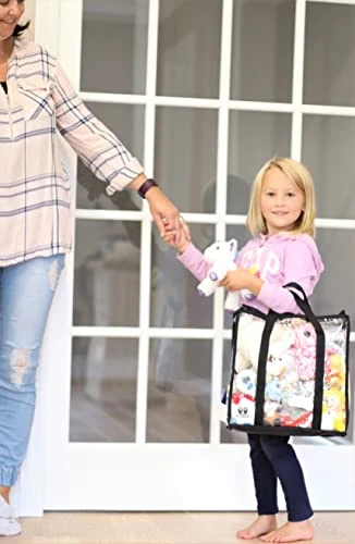 MiniOwls Bin And Chest Organizing Bags - Waterproof Clear Plastic Travelling Pouch. Storage For Toys, Kids Books, Balls, Blocks And Games (12x12 Set Of 3) 2 MiniOwls Bin And Chest Organizing Bags - Waterproof Clear Plastic Travelling Pouch. Storage For Toys, Kids Books, Balls, Blocks And Games (12x12 Set Of 3) - Image 2