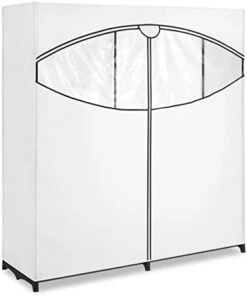 Whitmor Extra-Wide Clothes Closet, 60” With, White Cover -Songmics Furniture Shop 41ffdZPwUL. AC