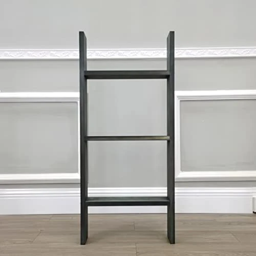 FixtureDisplays® 3-Foot Rustic Farmhouse Blanket Ladder, Wall-Leaning Decorative Wood Ladder, Ladder-Style Pine Wood Blanket Rack Easy Assembly Required 16" Wide 18816-3FT-NEW-NF 4 FixtureDisplays® 3-Foot Rustic Farmhouse Blanket Ladder, Wall-Leaning Decorative Wood Ladder, Ladder-Style Pine Wood Blanket Rack Easy Assembly Required 16" Wide 18816-3FT-NEW-NF - Image 4