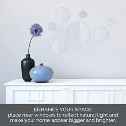 Elements Round Wall-Mount Mirror, Set Of 7, Assorted Sizes - 5046370 -Songmics Furniture Shop 41fp9F9SOUL