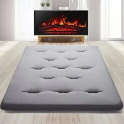 Japanese Nonslip XL Twin Futon Mattress Pad For Sofa Bed And Couch Lounger, Foldable Dormitory Floor Firm Supported 3in Thicken Tatami Size Mat, Kids Adult Nap Bunk Yoga Meditation, 39x80in Grey 9 Japanese Nonslip XL Twin Futon Mattress Pad For Sofa Bed And Couch Lounger, Foldable Dormitory Floor Firm Supported 3in Thicken Tatami Size Mat, Kids Adult Nap Bunk Yoga Meditation, 39x80in Grey -Songmics Furniture Shop 41g0G8pk4gL. AC