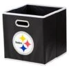 Franklin Sports NFL Storage Bins - Collapsible Cube Container + Storage Basket - NFL Office, Bedroom + Living Room Décor - 11"x11"