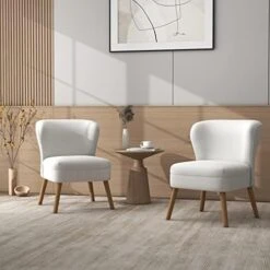 UIXE 3 Piece Indoor Comfy Sectional Sofa With Accent Chairs For Living Room, Linen Fabric Couch Modern Bedroom Loveseat 2-Seat Armchair For Home Apartment Small Space (Yellow) -Songmics Furniture Shop 41gMpFOkACL. AC