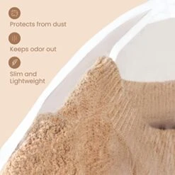 Clear Vinyl Shoulder Covers – Set Of 16 – Garment Protectors Keep Your Suits, Dresses, Blouses, And Other Garments Dust Free. Protect And Store Your Clothing While They’re In And Out Of Season. -Songmics Furniture Shop 41gOZmBxhtL