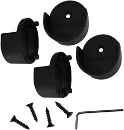 Desunia Die-Cast Mid Hanger For Black Round Closet Rod | 1 5/16" (32mm) Diameter | 2 Pack -Songmics Furniture Shop 41gU4lQ w8L. AC