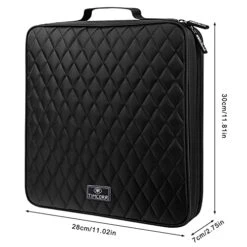 TIMCORR CD Case DVD Holder Storage: 160 Capacity DVD Cases Organizer Portable Wallet Storage - CD Plastic Protective Carrying Binder For Home Travel (Black) -Songmics Furniture Shop 41gWt2Ddm6L