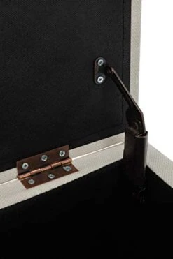 Wovenbyrd Classic 24-Inch Wide Rectangular Tufted Storage Ottoman Footstool With Hinged Lid, Cream Fabric -Songmics Furniture Shop 41gfKp4ARLL