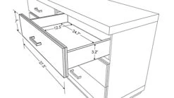 Zuri Modern Henley Accent Chest - Black Leatherette With Six Soft-Close Drawers -Songmics Furniture Shop 41gg6anQh0L