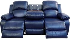 A Ainehome Sectional Recliner Sofa Set Bonded Leather 3 PCS Motion Sofa Loveseat Recliner Couch Manual Reclining Chair With Drop Down Table & Central Console For Living Room (Ginger,3 Piece Set) 22 A Ainehome Sectional Recliner Sofa Set Bonded Leather 3 PCS Motion Sofa Loveseat Recliner Couch Manual Reclining Chair With Drop Down Table & Central Console For Living Room (Ginger,3 Piece Set) -Songmics Furniture Shop 41grIt35feL. AC