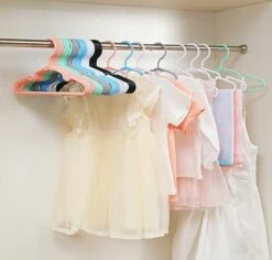 80 Pcs White Baby Nursery Closet Hangers,Non-Slip Laundry Infant Pant Hanger For Newborn Clothes Gift,Ultra-Thin Child Coat Hanger For Girl Boy Toddler Kid -Songmics Furniture Shop 41hYPVhgdKL