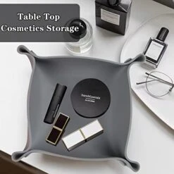 Collapsible Board Game Storage Bowls, Portable Folding Tray Accessory Holds Tabletop Bits, Components, Pieces, Dices For Classic & Modern Gaming, RPG Roleplaying (5-Pack) (Macoron Color) -Songmics Furniture Shop 41hefAqIDAL