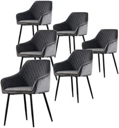 KEIVVAKN Velvet Dining Chairs Set Of 4 Green Velvet Upholstered Chairs For Dining Room Modern Tufted Dining Chair With Arms -Songmics Furniture Shop 41hnDKjpFHL. AC