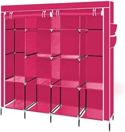 YUFENGZHE Portable Closet, Wardrobe Clothes Organizer With Shelves For Hanging Clothes Heavy Duty(Black) -Songmics Furniture Shop 41hnYdfciiL. AC
