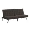 Aybihous3 Wood Frame, Stainless Leg, FUTON, Sofa Bed Espresso