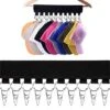 GUAGLL Caps Organizer Hanger With 10 Clips, Baseball Cap Holder Clips To Cap Organizer Hanger For Hat Rack Holder