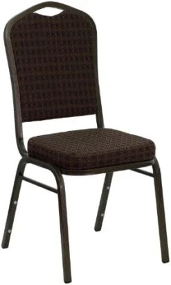 Flash Furniture HERCULES Series Crown Back Stacking Banquet Chair In Black Vinyl - Gold Vein Frame -Songmics Furniture Shop 41iJW5C6R2L. AC